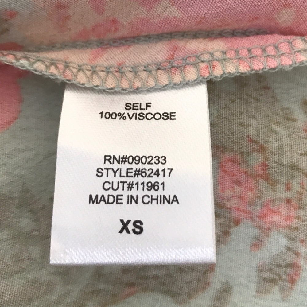 LA Hearts Floral Sun Dress Green Pink - Picture 8 of 8